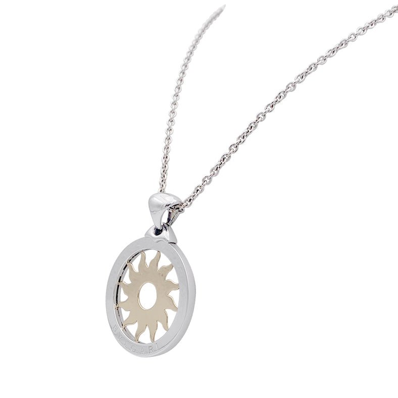 Collier Bulgari, "Tondo Sun", deux ors, acier. - Castafiore