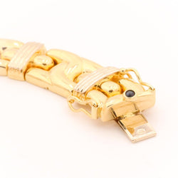 Collier CAPLAIN SAINT ANDRÉ maille en or jaune et saphir - Castafiore