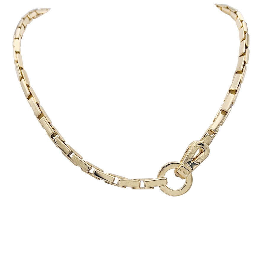 Collier CARTIER "Agrafe" en or jaune - Castafiore