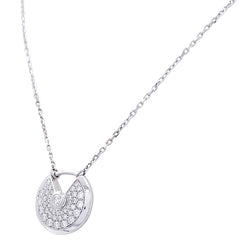 Collier Cartier, "Amulette", or blanc, diamants. - Castafiore