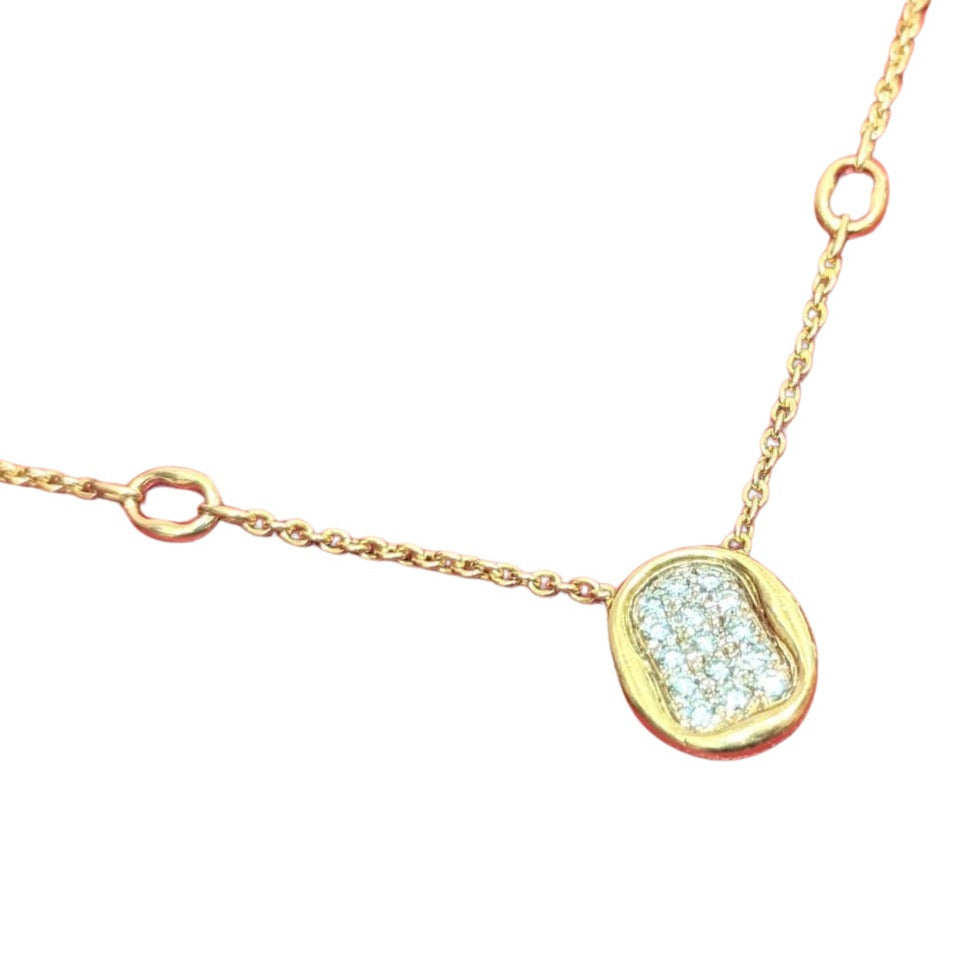 Collier Cartier en or jaune et diamants - Castafiore