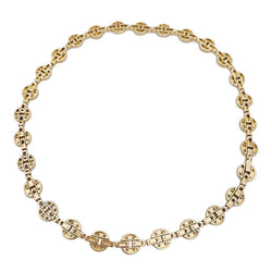 Collier Cartier "Himalia" or jaune, diamants. - Castafiore