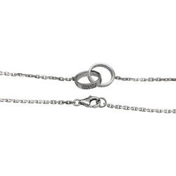 Collier Cartier, "Love", en or blanc, diamants - Castafiore