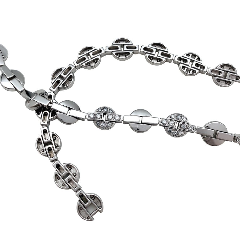 Collier CARTIER modèle "Himalia" en or blanc, diamants - Castafiore