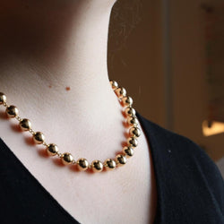 Collier Chaîne boules en or jaune - Castafiore