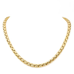 Collier Chaîne grain de riz en or jaune et rubis - Castafiore