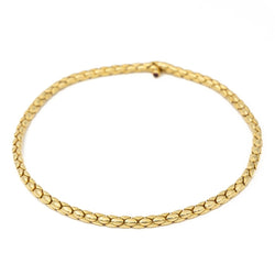 Collier Chaîne grain de riz en or jaune et rubis - Castafiore