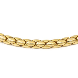 Collier Chaîne grain de riz en or jaune et rubis - Castafiore