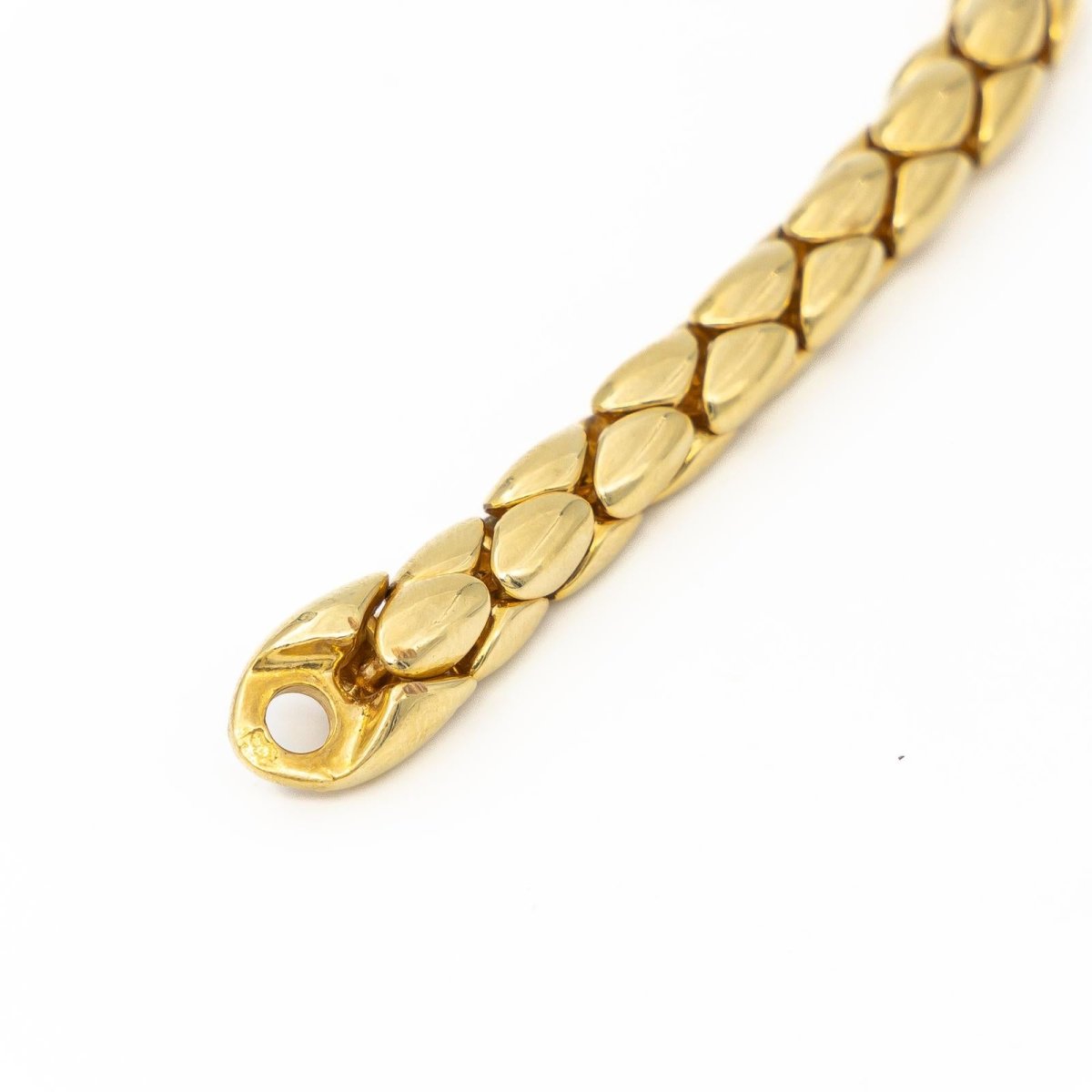 Collier Chaîne grain de riz en or jaune et rubis - Castafiore