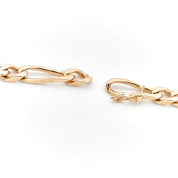 Collier Chaîne maille alternée en or jaune - Castafiore