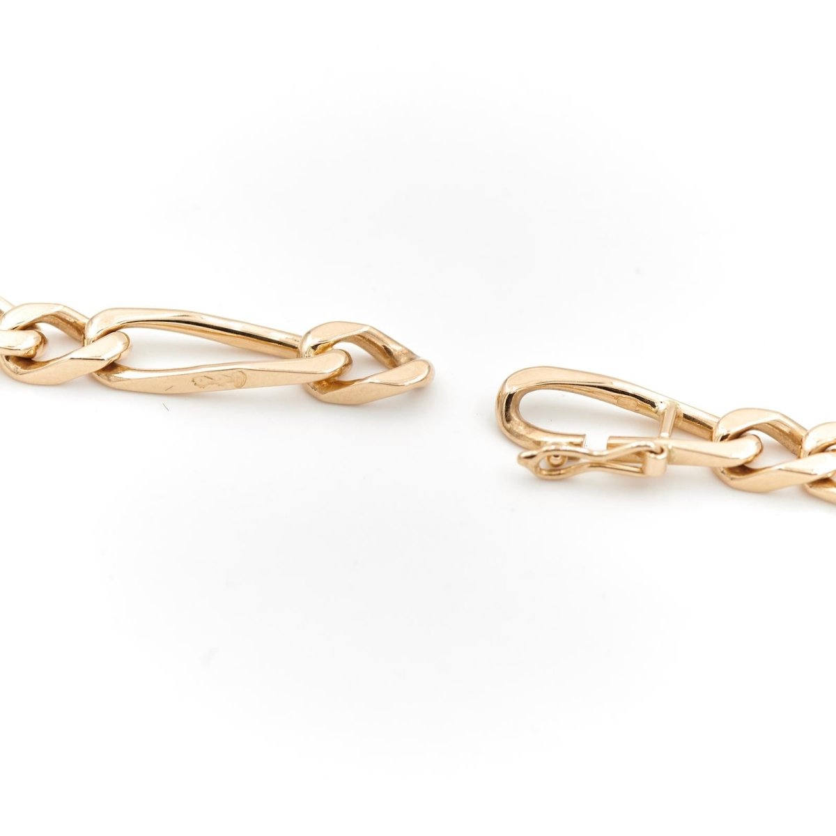 Collier Chaîne maille alternée en or jaune - Castafiore