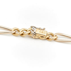 Collier Chaîne maille alternée en or jaune - Castafiore