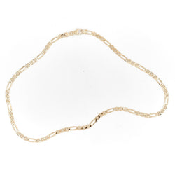 Collier Chaîne maille alternée en or jaune - Castafiore