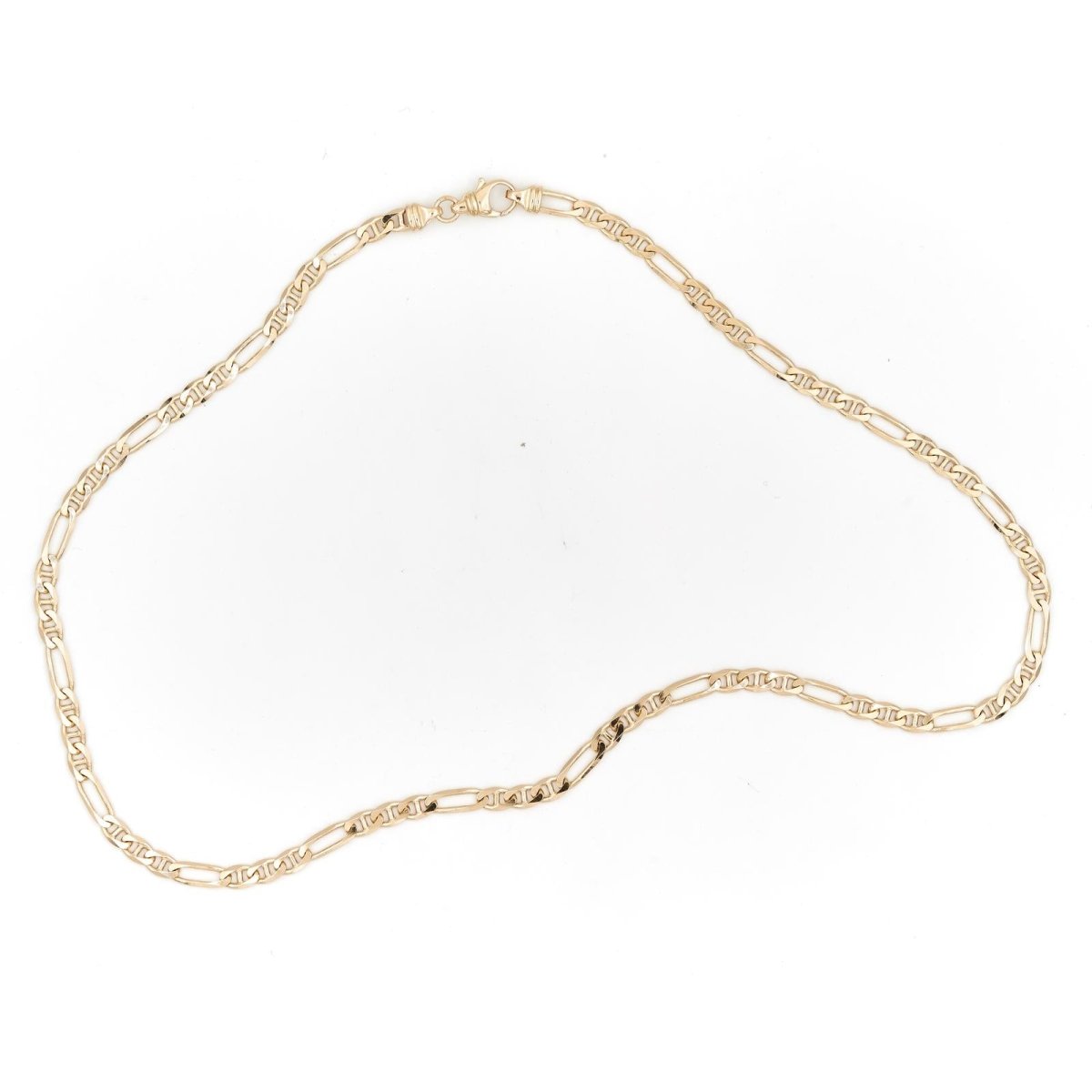 Collier Chaîne maille alternée en or jaune - Castafiore