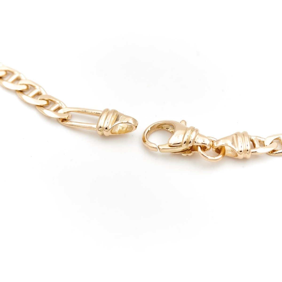 Collier Chaîne maille alternée en or jaune - Castafiore