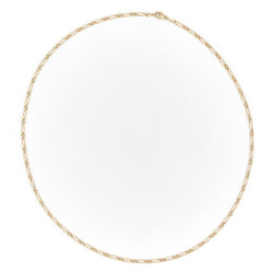 Collier Chaîne maille alternée en or jaune - Castafiore