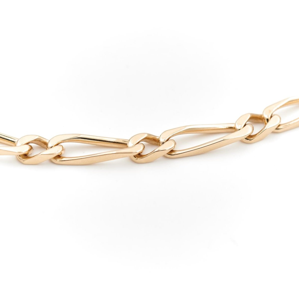 Collier Chaîne maille alternée en or jaune - Castafiore