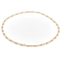 Collier Chaîne maille alternée en or jaune - Castafiore