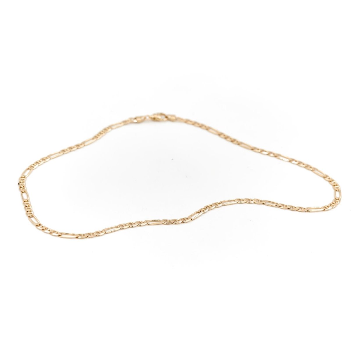 Collier Chaîne maille alternée en or jaune - Castafiore