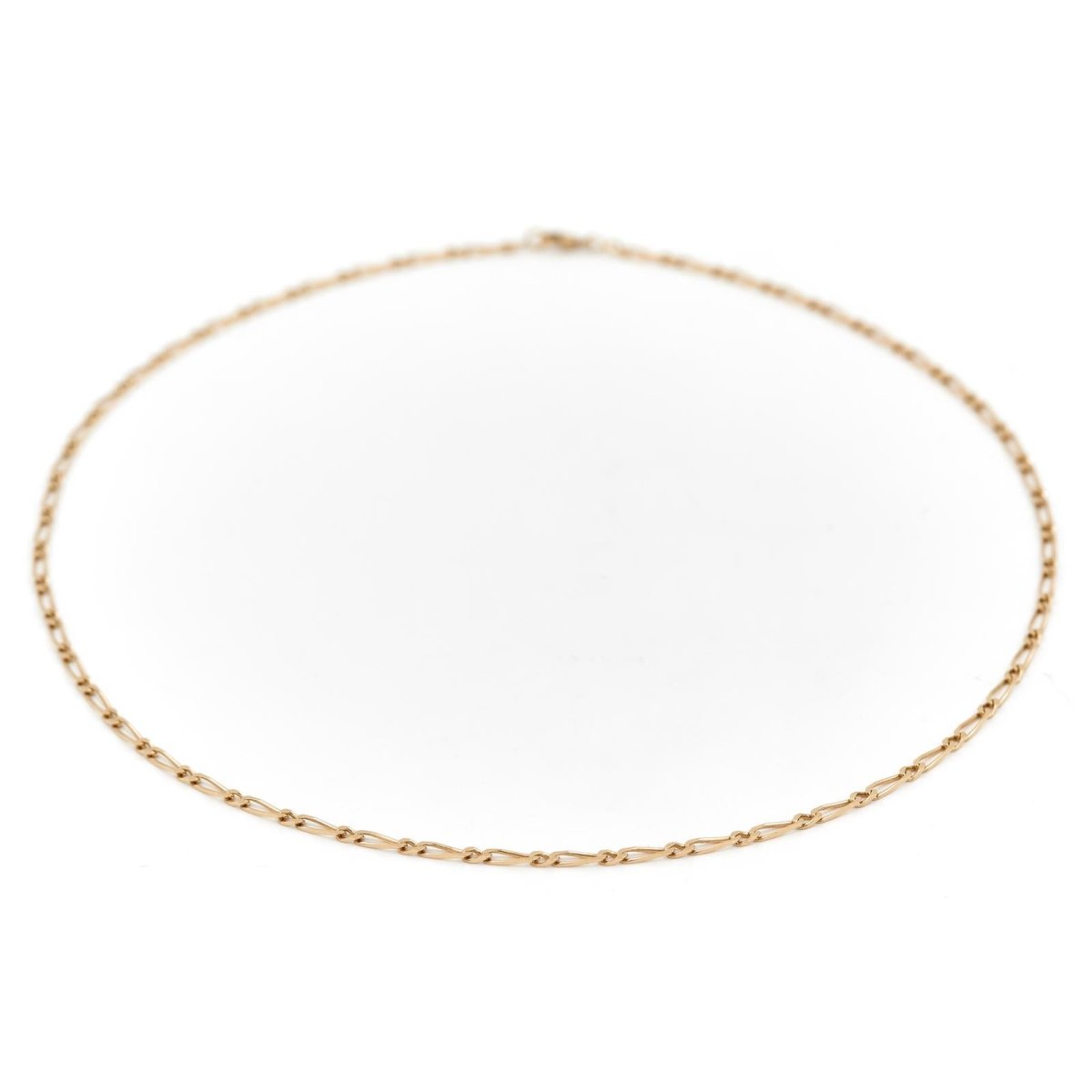 Collier Chaîne maille alternée en or jaune - Castafiore