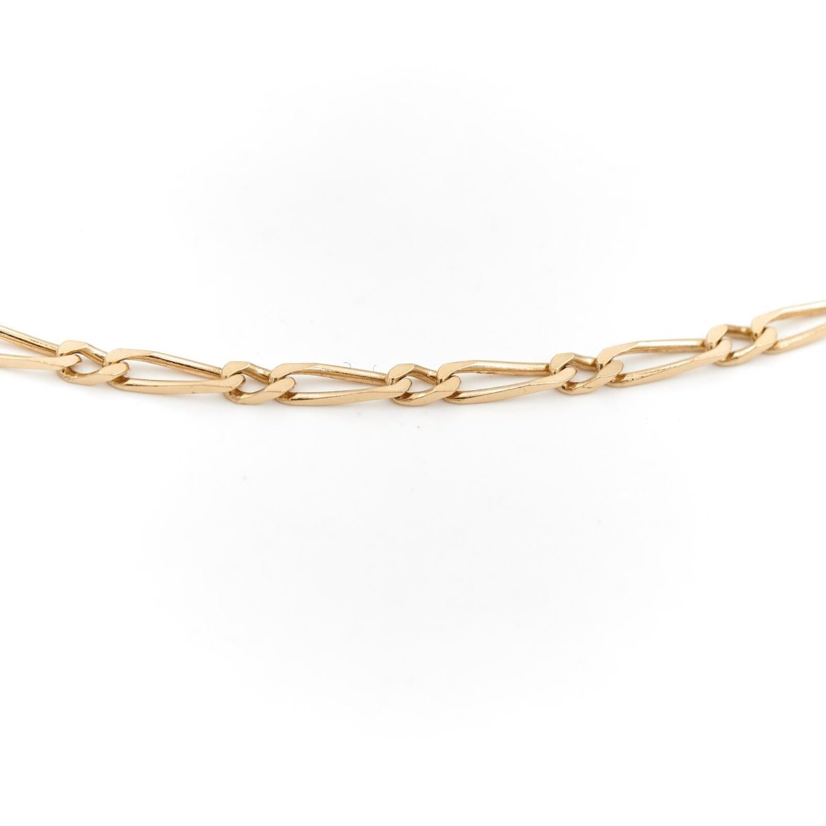 Collier Chaîne maille alternée en or jaune - Castafiore