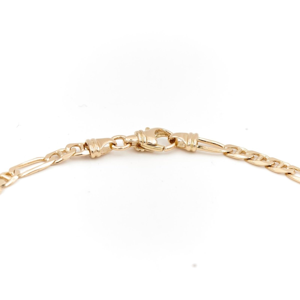 Collier Chaîne maille alternée en or jaune - Castafiore