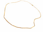 Collier Chaîne maille alternée en or rose - Castafiore
