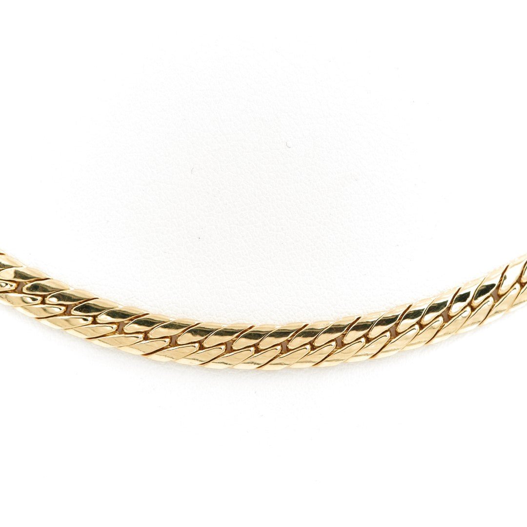 Collier Chaîne maille anglaise en or jaune - Castafiore