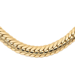 Collier Chaîne maille anglaise en or jaune - Castafiore