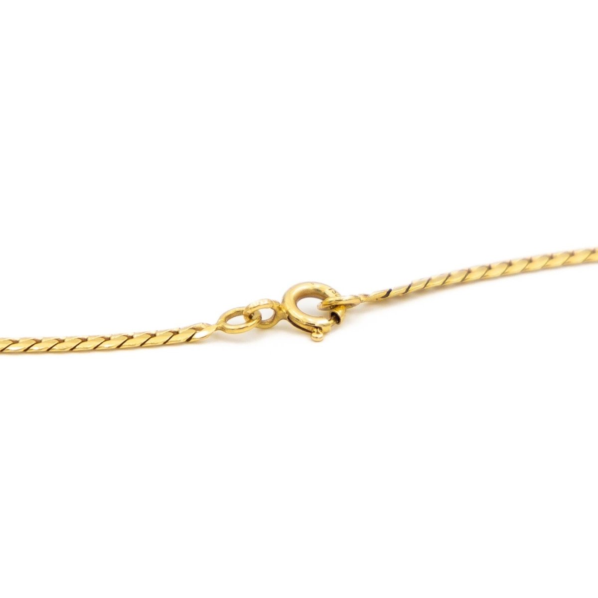 Collier Chaîne maille anglaise en or jaune - Castafiore