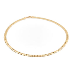 Collier Chaîne maille anglaise en or jaune - Castafiore