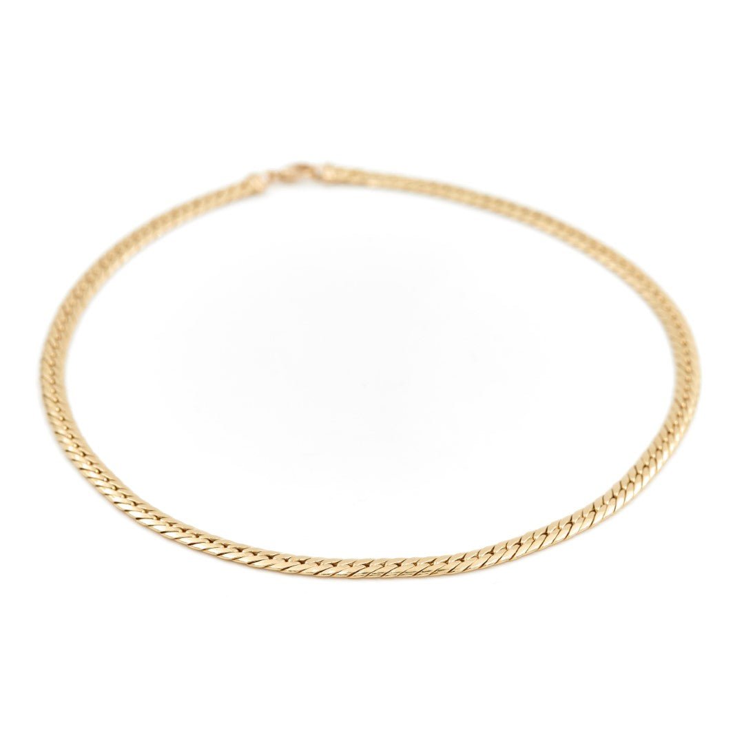 Collier Chaîne maille anglaise en or jaune - Castafiore