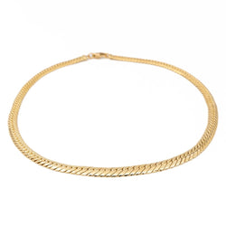 Collier Chaîne maille anglaise en or jaune - Castafiore