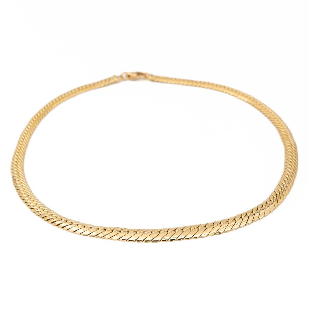 Collier Chaîne maille anglaise en or jaune - Castafiore