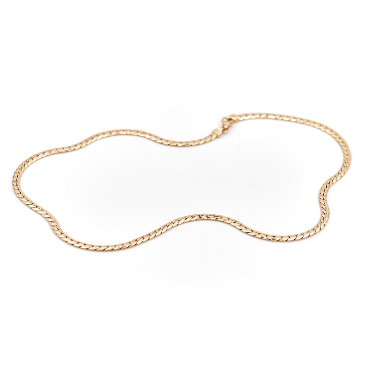 Collier Chaîne maille anglaise en or jaune - Castafiore