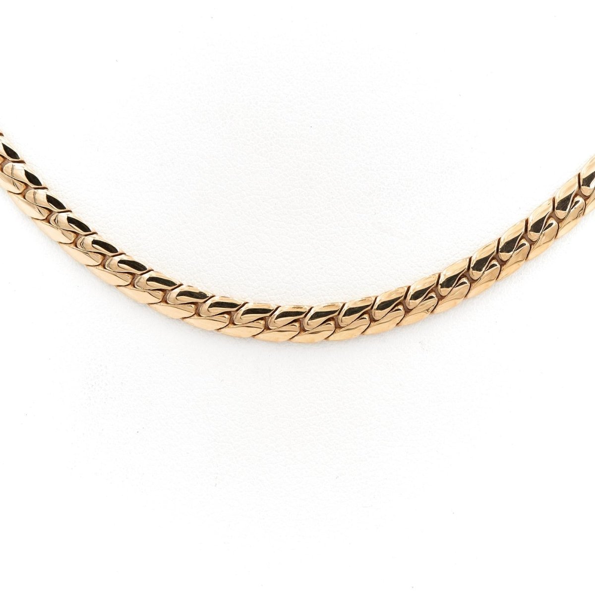 Collier Chaîne maille anglaise en or jaune - Castafiore