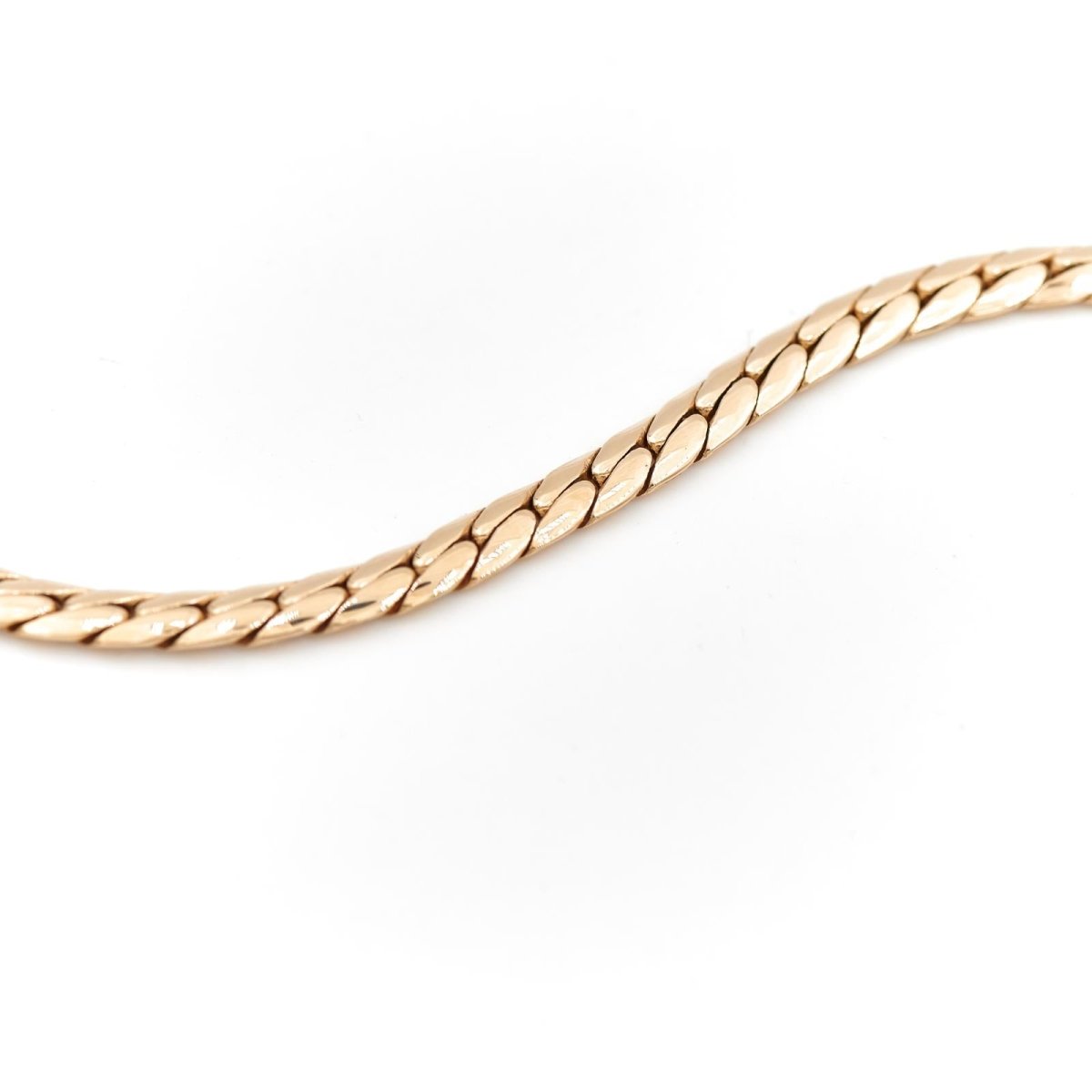 Collier Chaîne maille anglaise en or jaune - Castafiore