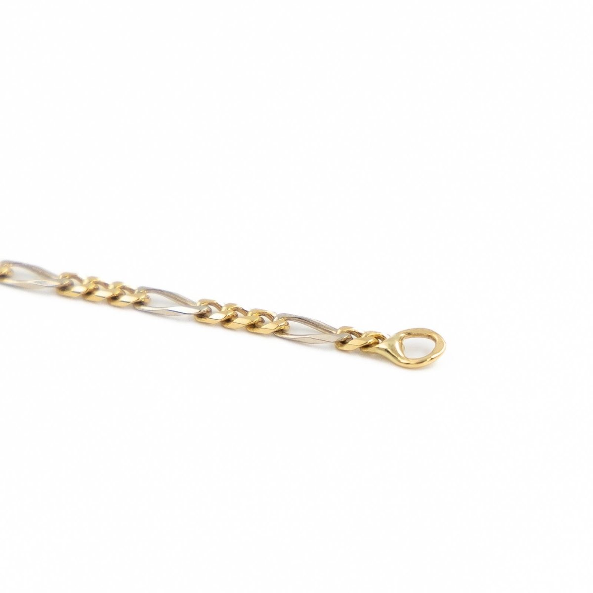 Collier Chaîne maille cheval en 2 ors - Castafiore