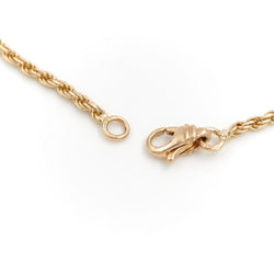 Collier Chaîne maille corde en or jaune - Castafiore