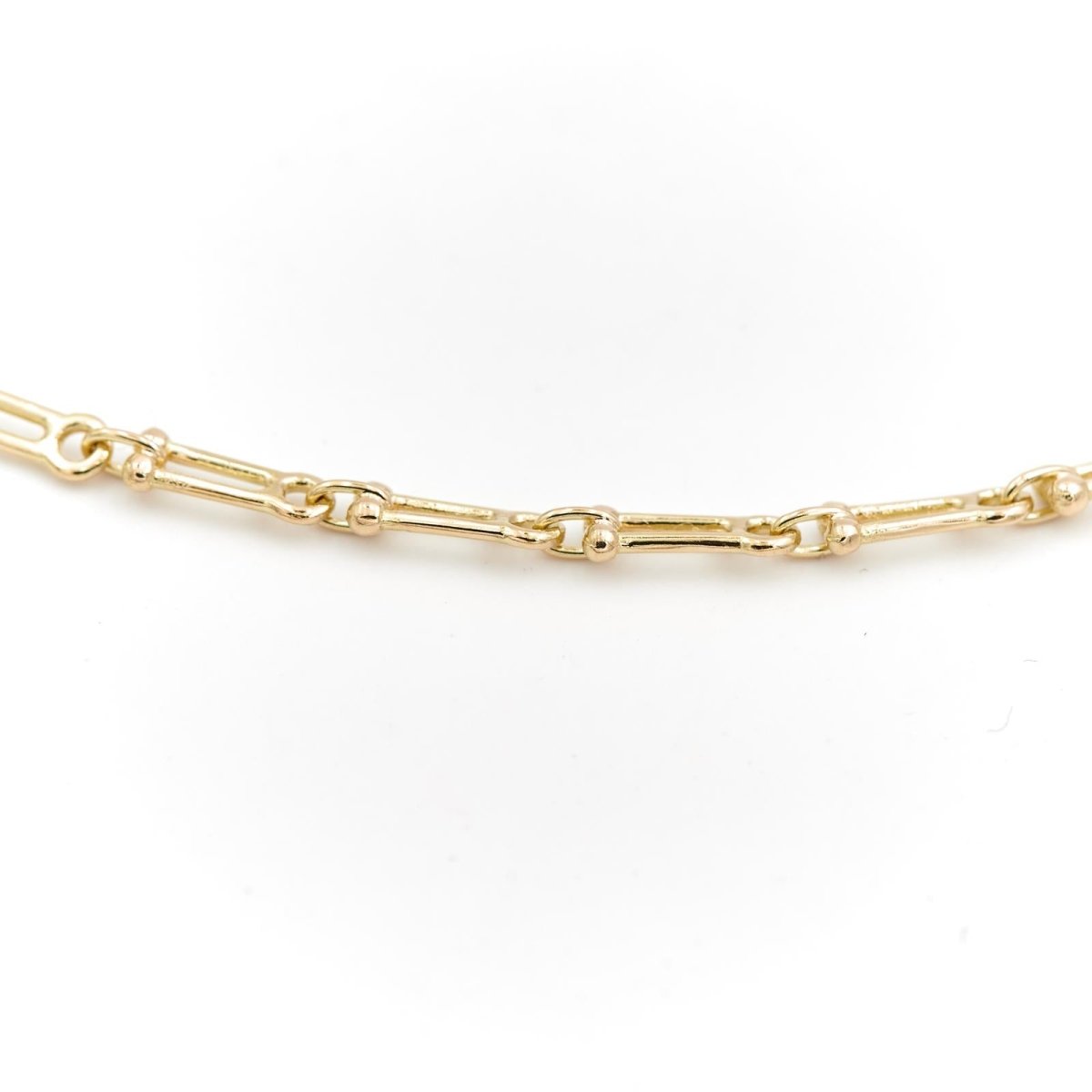 Collier Chaîne maille fantaisie en or jaune - Castafiore