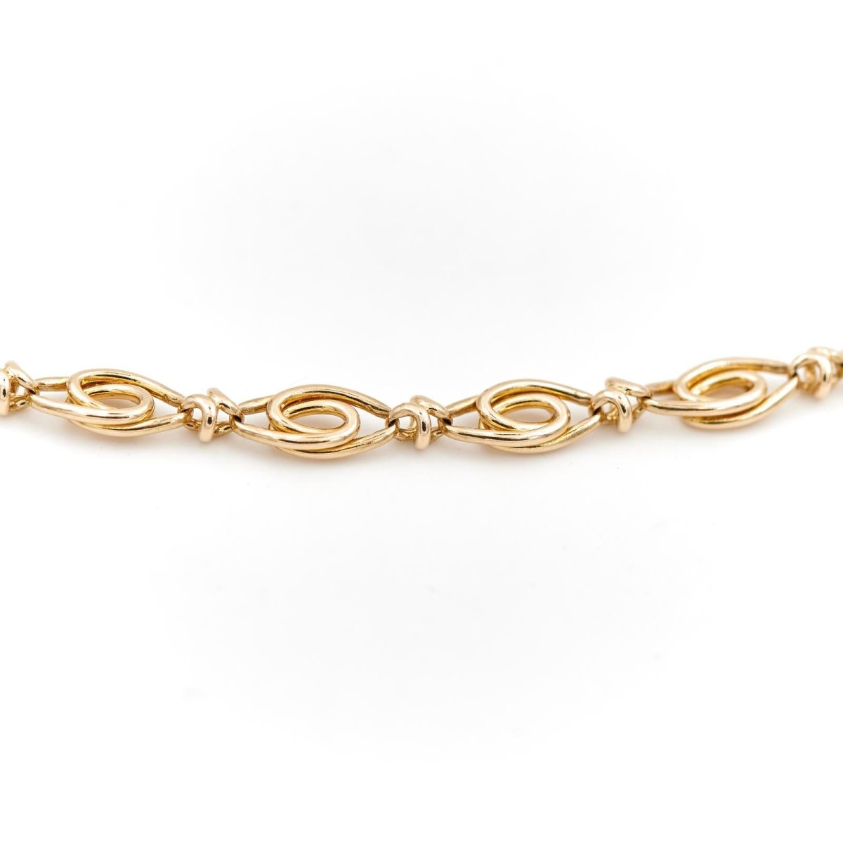 Collier Chaîne maille fantaisie en or jaune - Castafiore