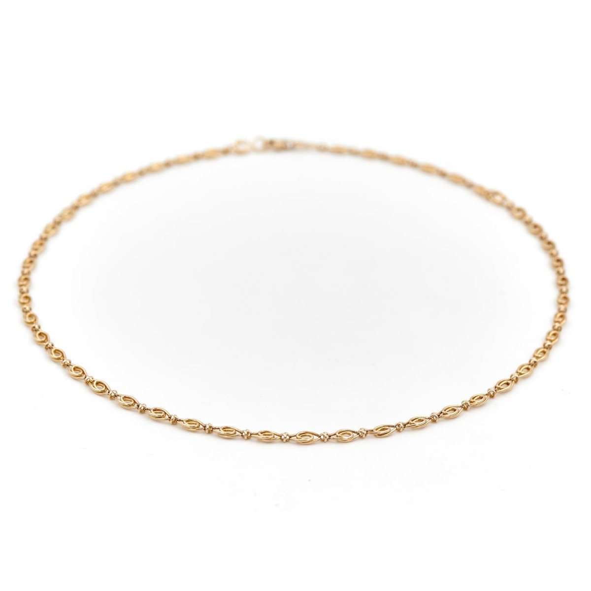 Collier Chaîne maille fantaisie en or jaune - Castafiore