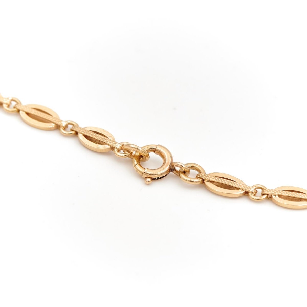 Collier Chaîne maille fantaisie en or jaune - Castafiore