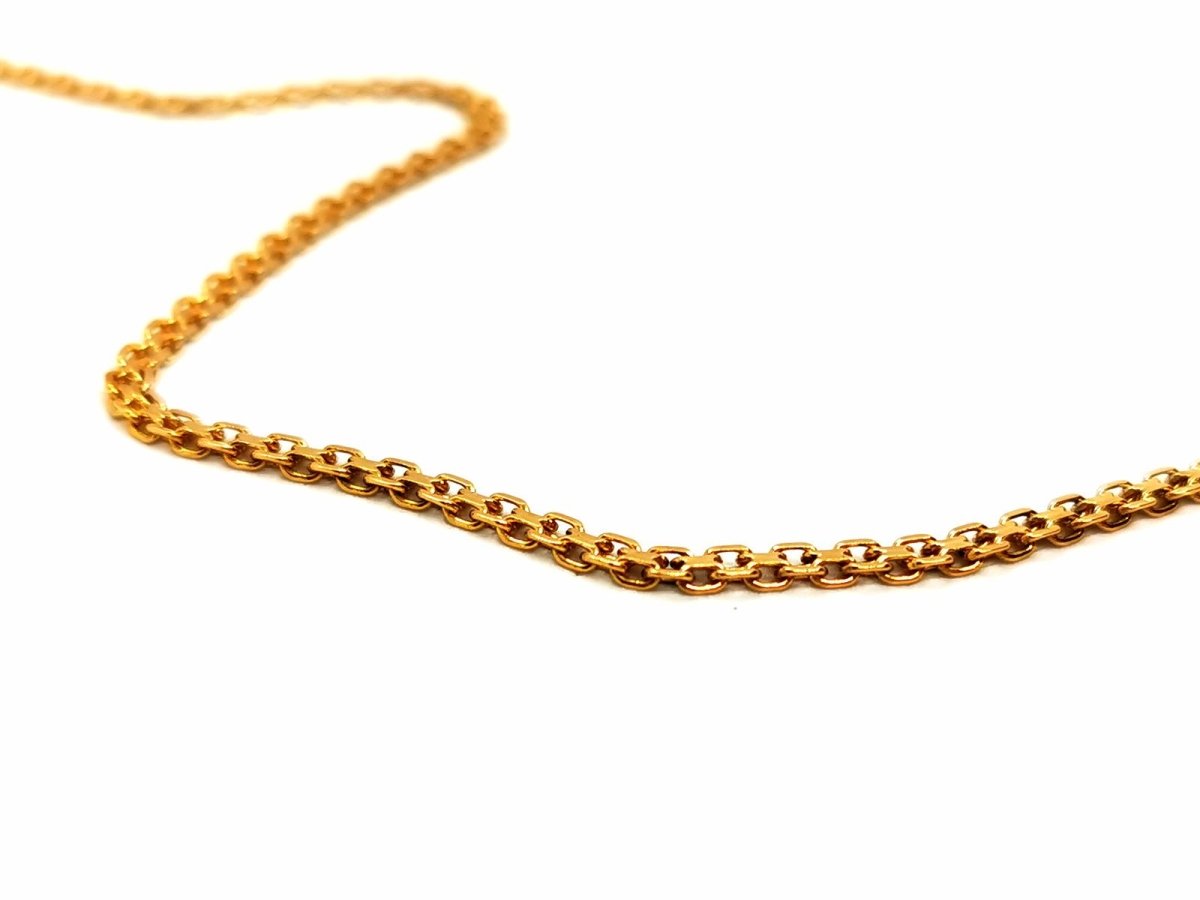 Collier Chaîne maille fantaisie en or jaune - Castafiore