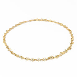 Collier Chaîne maille fantaisie en or jaune - Castafiore