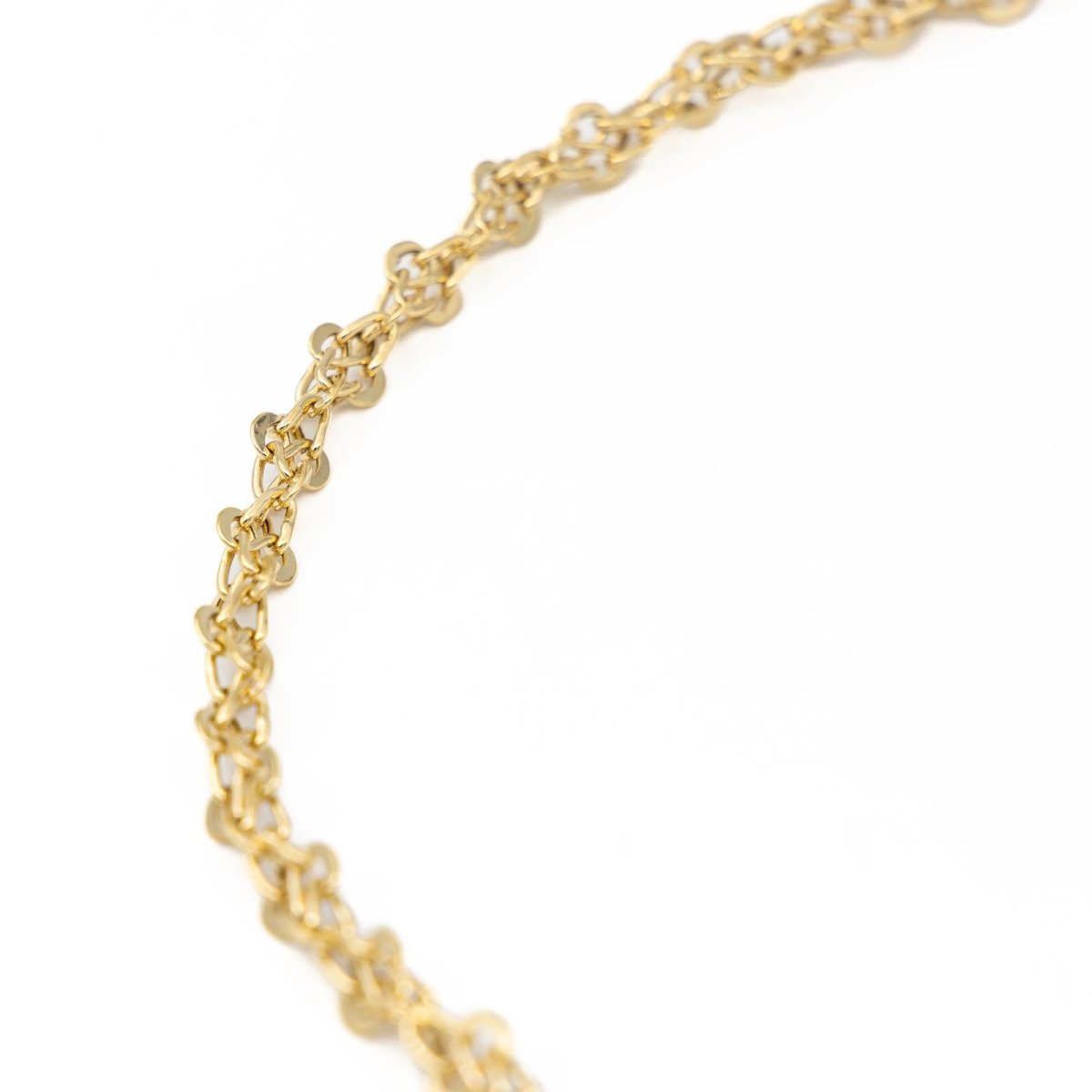 Collier Chaîne maille fantaisie en or jaune - Castafiore