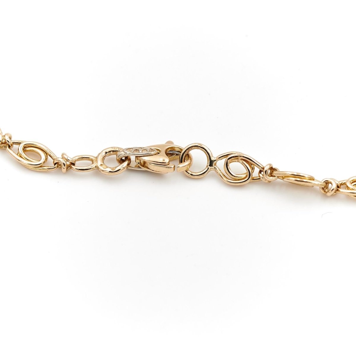 Collier Chaîne maille fantaisie en or jaune - Castafiore