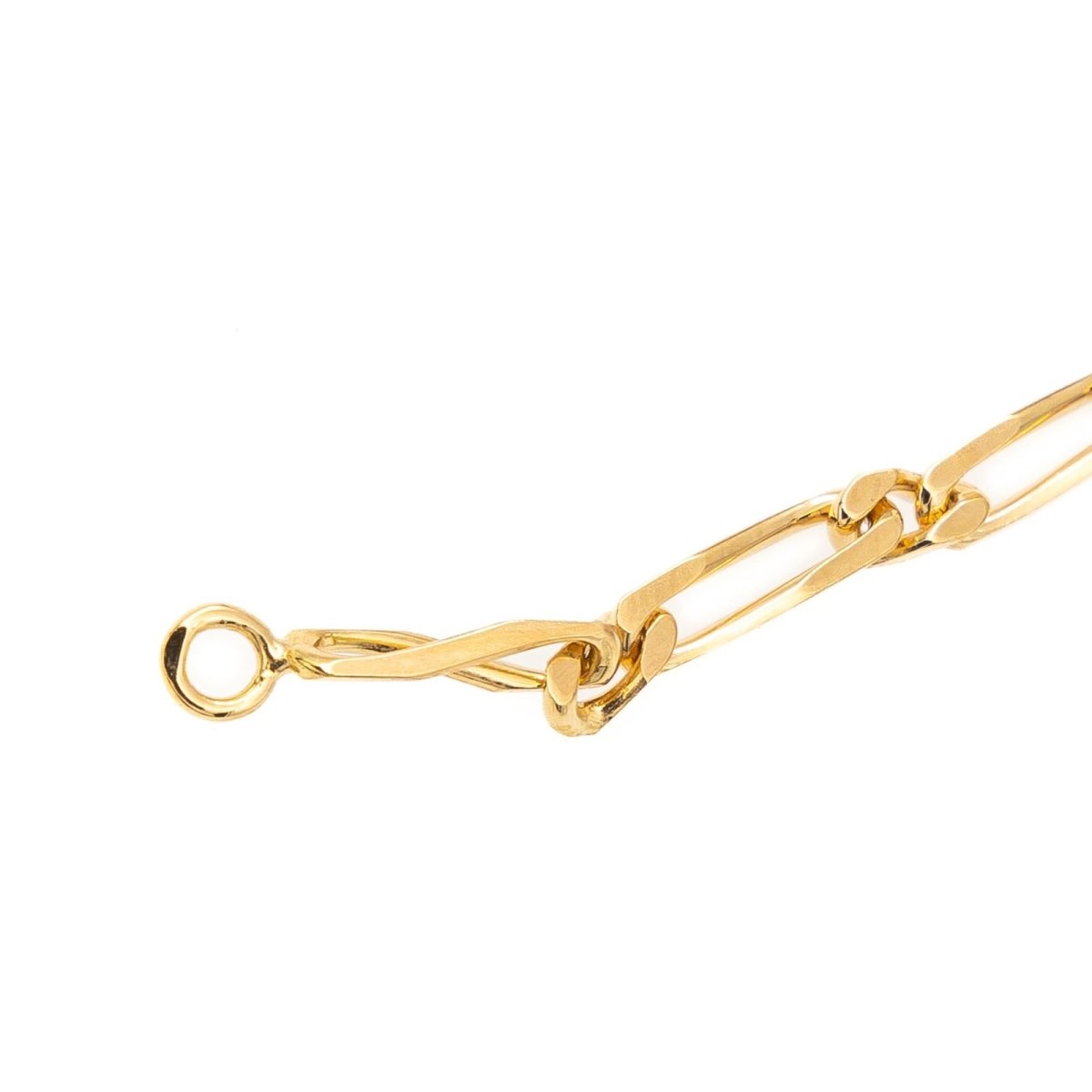 Collier Chaîne maille figaro en or jaune - Castafiore