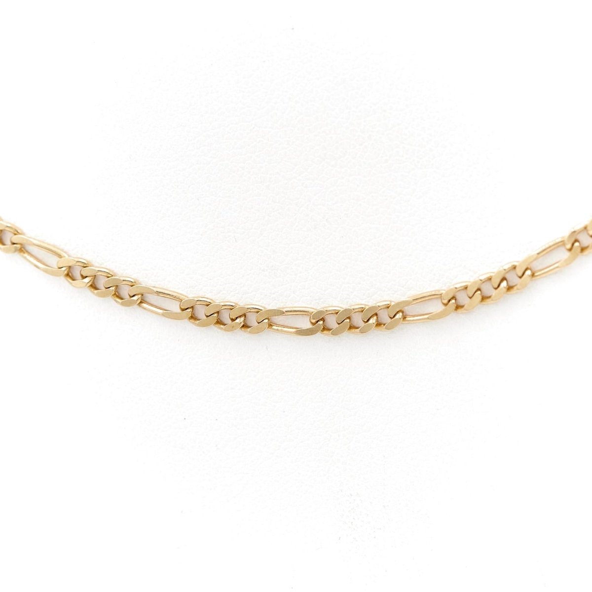 Collier Chaîne maille figaro en or jaune - Castafiore