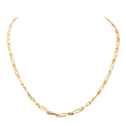 Collier Chaîne maille figaro en or jaune - Castafiore